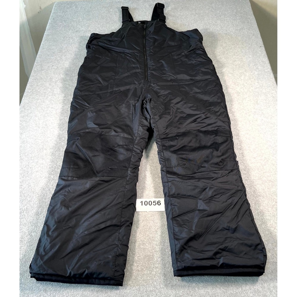 All in Motion Snow Pants Mens XL Black Water Resistant Adjustable Shoulder Strap